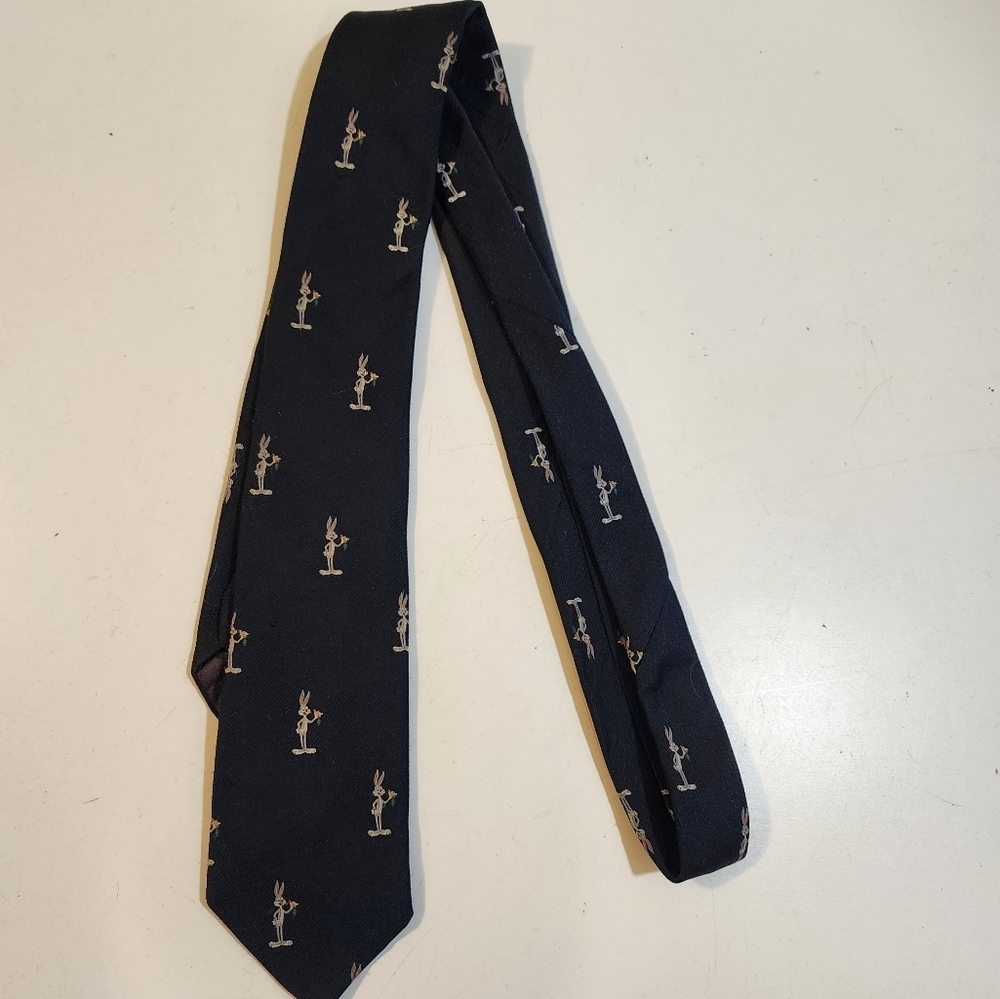 Warner Bros vintage Bugs Bunny Lonney Tunes Thin Men's tie